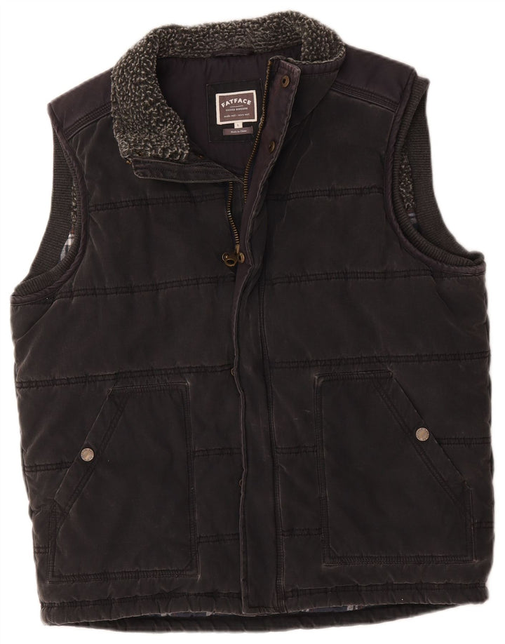 Gilet imbottito da uomo Fat Face UK 40 grande cotone grigio