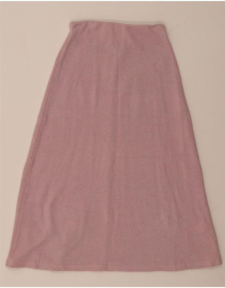 Gonna a trapezio in maglia da donna Zara piccola W26 rosa poliestere