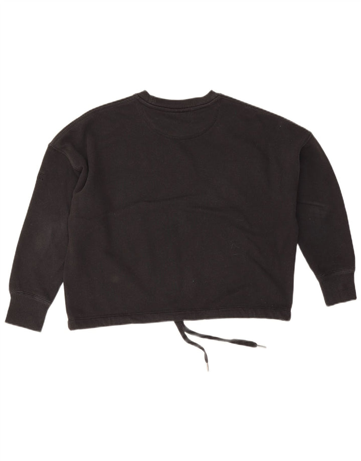 Top oversize da golf corto da donna Calvin Klein, manica a 3/4, UK 10, piccolo, nero
