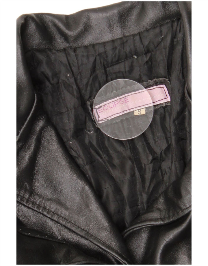 Giacca in pelle da donna ECLIPSE UK 10 piccola nera