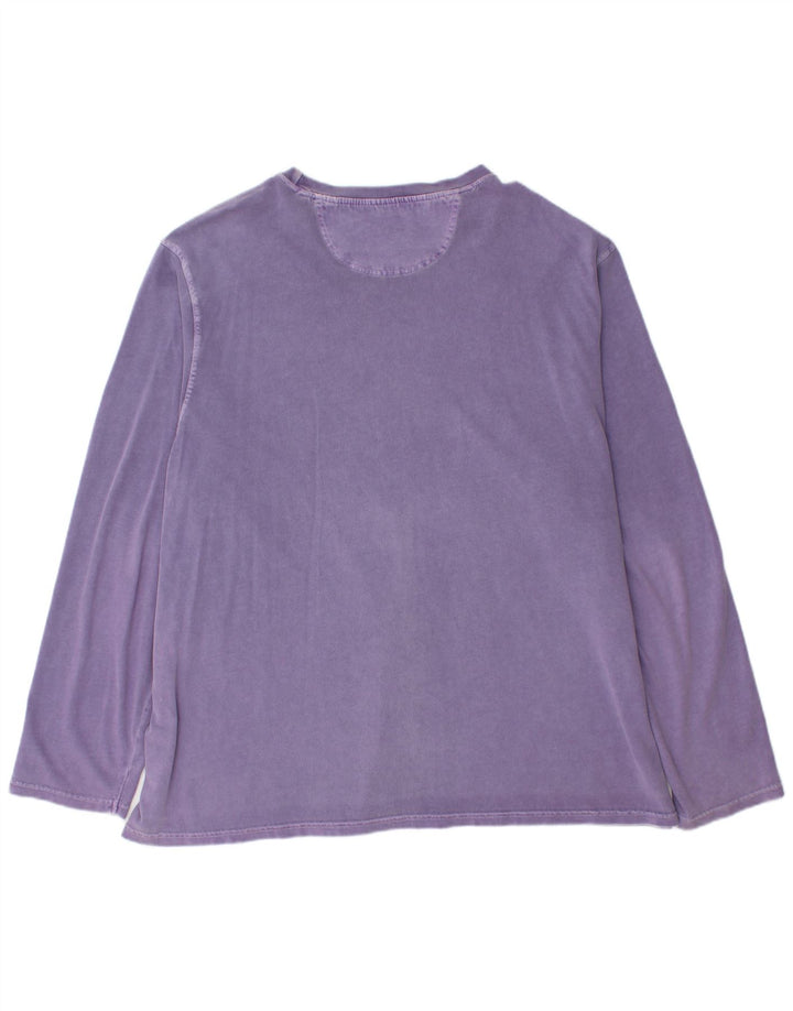 Top da uomo a maniche lunghe Fat Face 2XL cotone viola