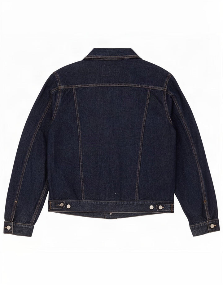 Giacca in denim da donna Benetton UK 18 XL Blu navy