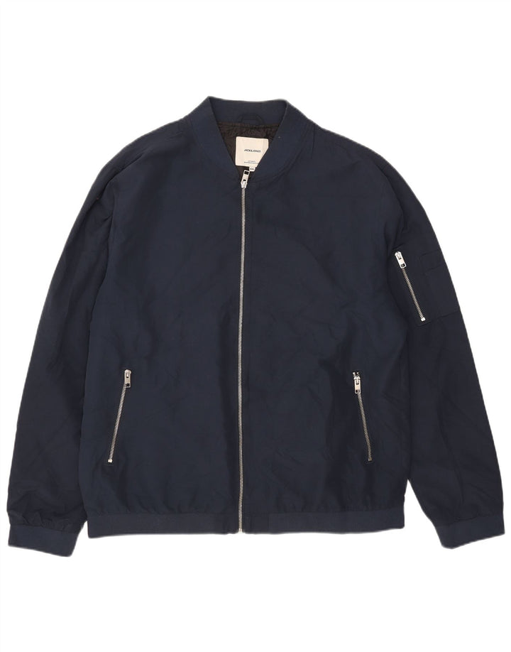 Giubbotto bomber da uomo Jack & Jones UK 44 2XL Blu navy