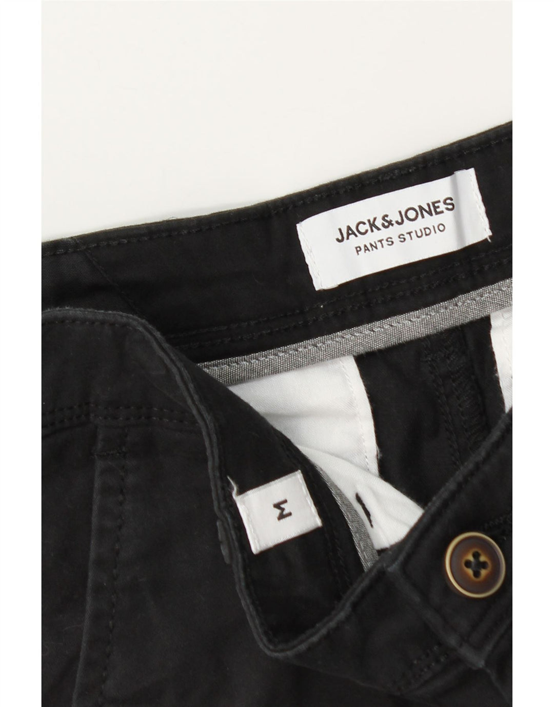 Pantaloncini chino da uomo Jack & Jones medi W32 neri
