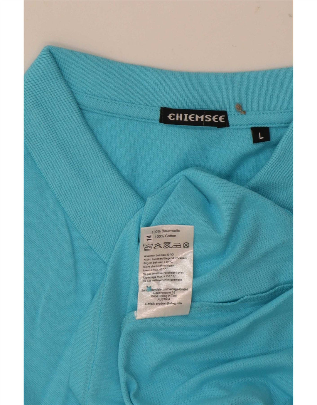 Polo da donna Chiemsee UK 16 grande cotone blu