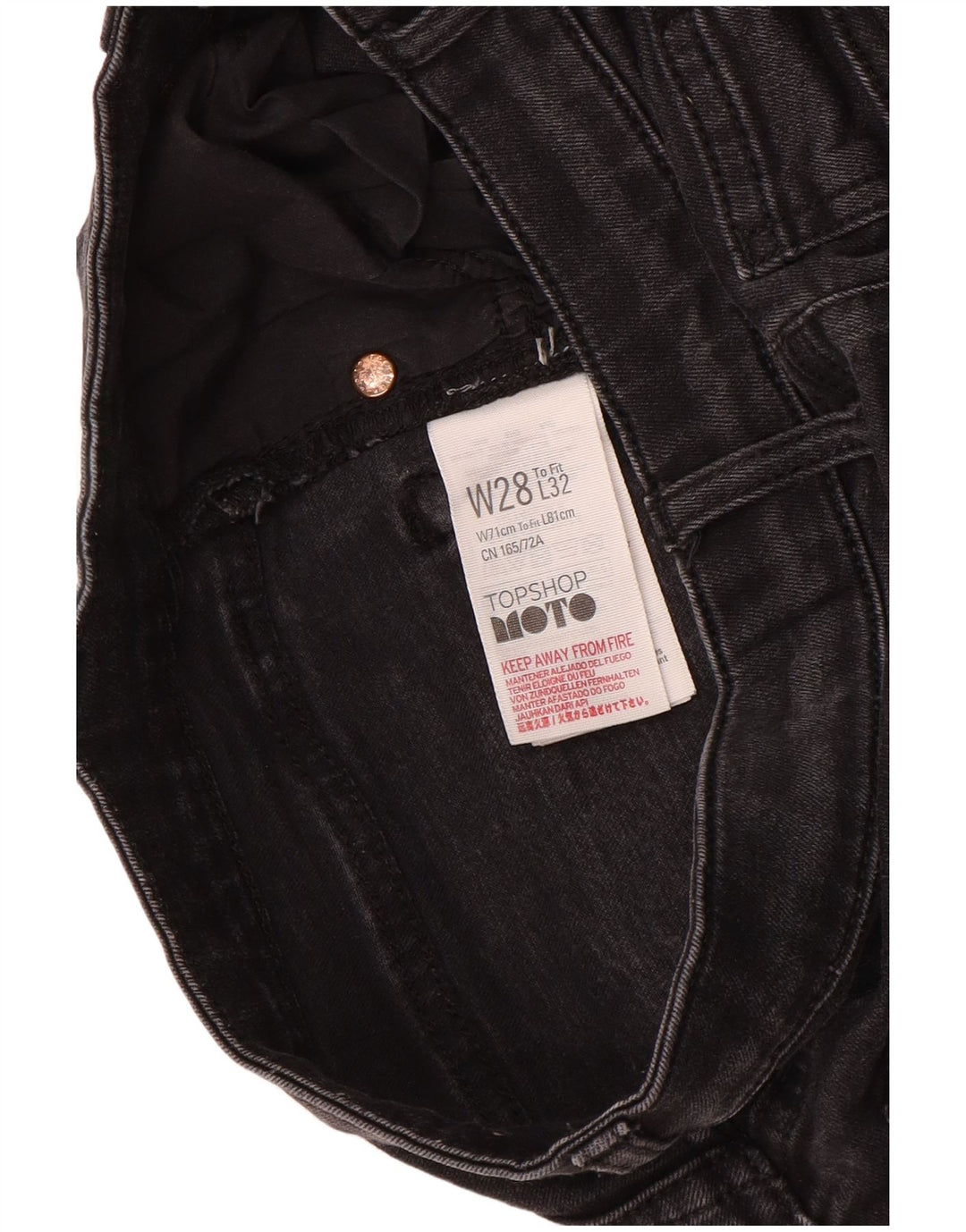 Jeans skinny da donna Topshop W28 L27 neri