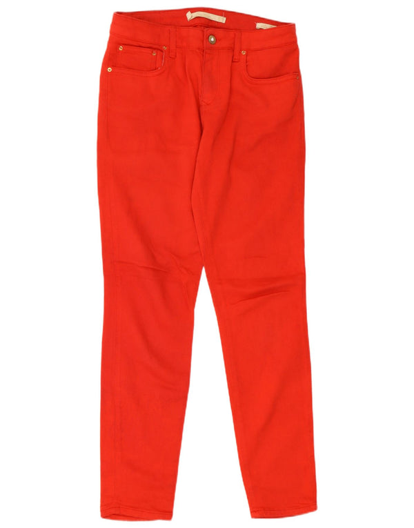 Jeans slim da donna Zara EU 36 XS W28 L28 rosso cotone