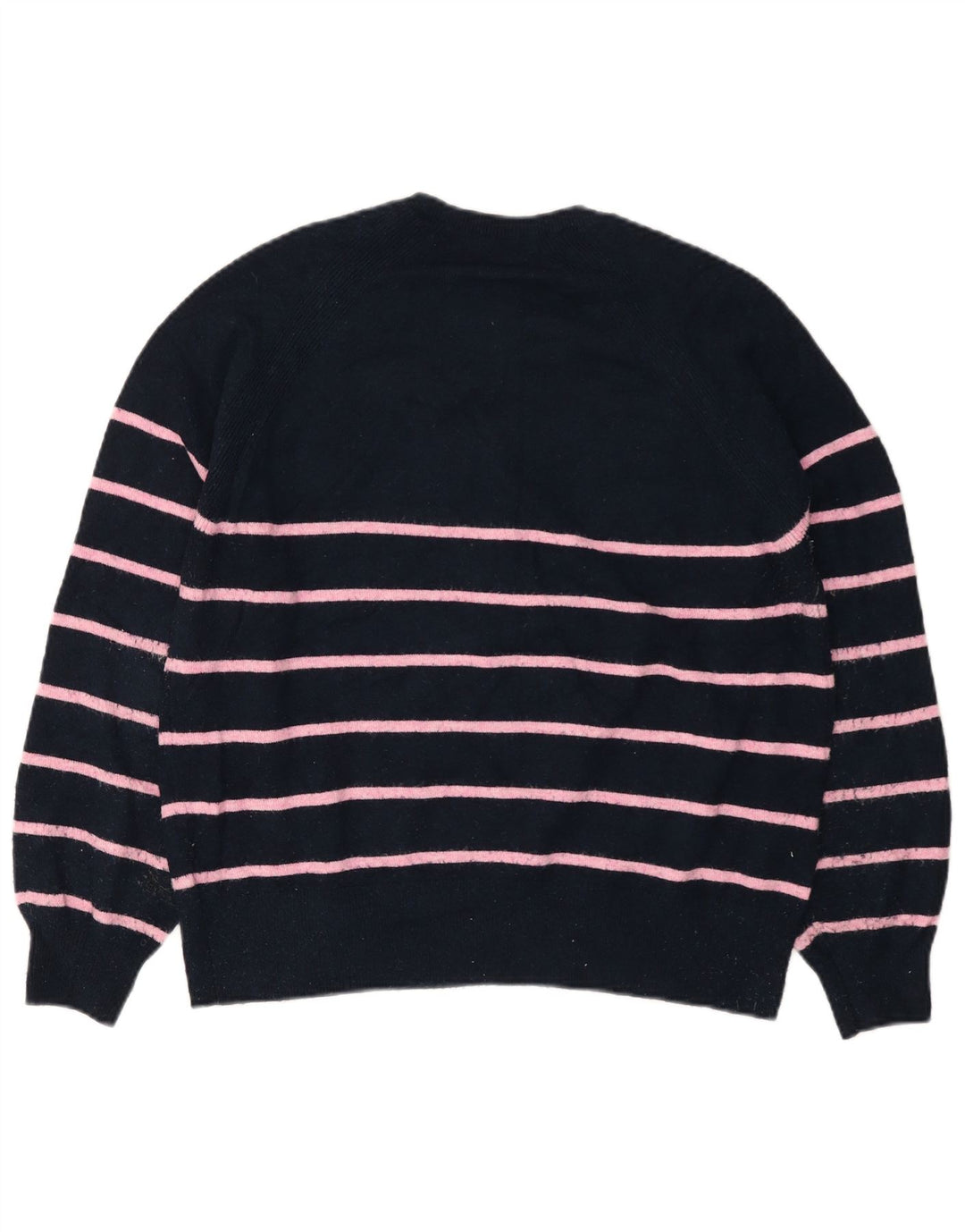 MARKS & SPENCER Maglione da donna con collo a bottoni UK 14 Blu navy medio