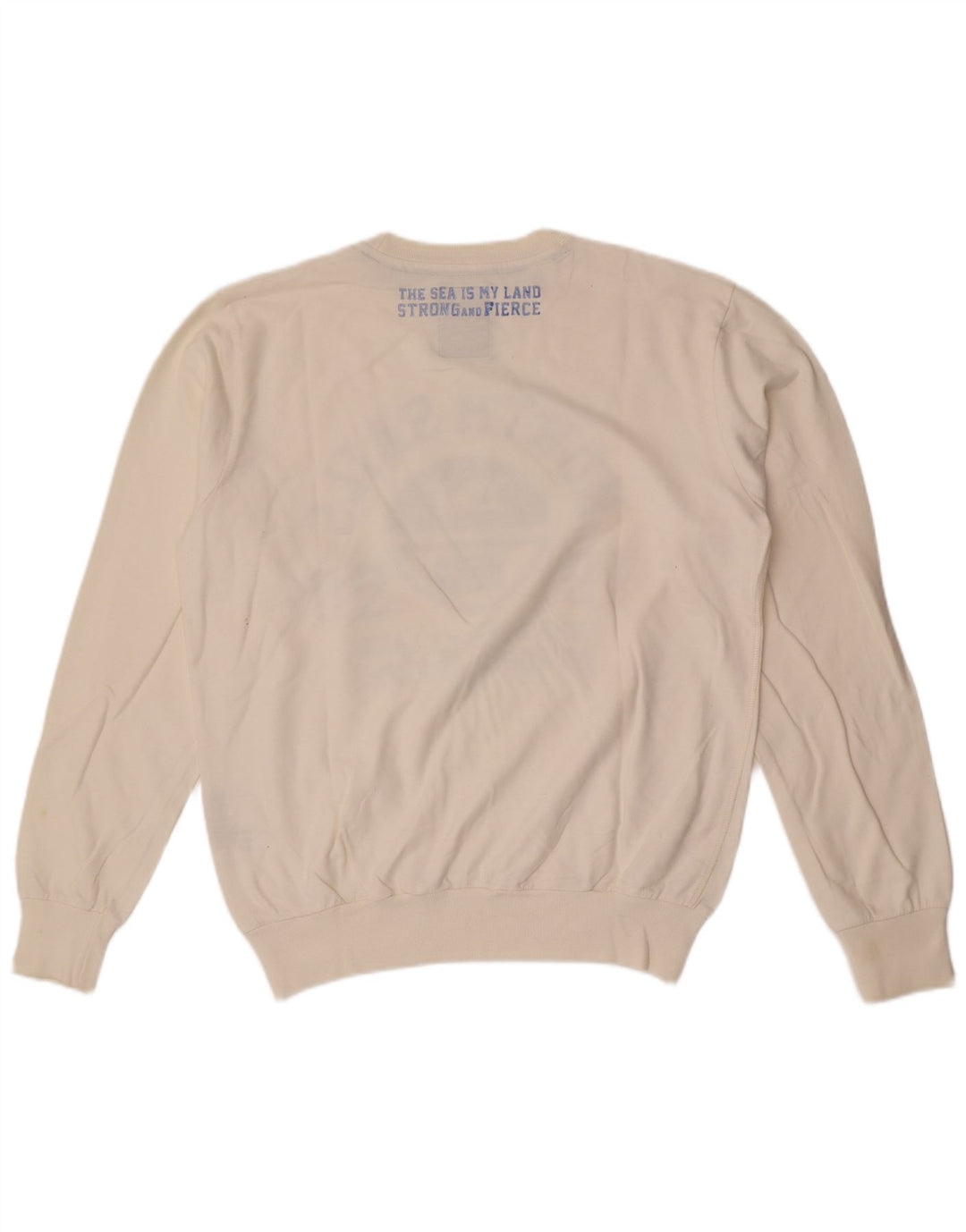Felpa grafica da uomo North Sails in cotone bianco medio