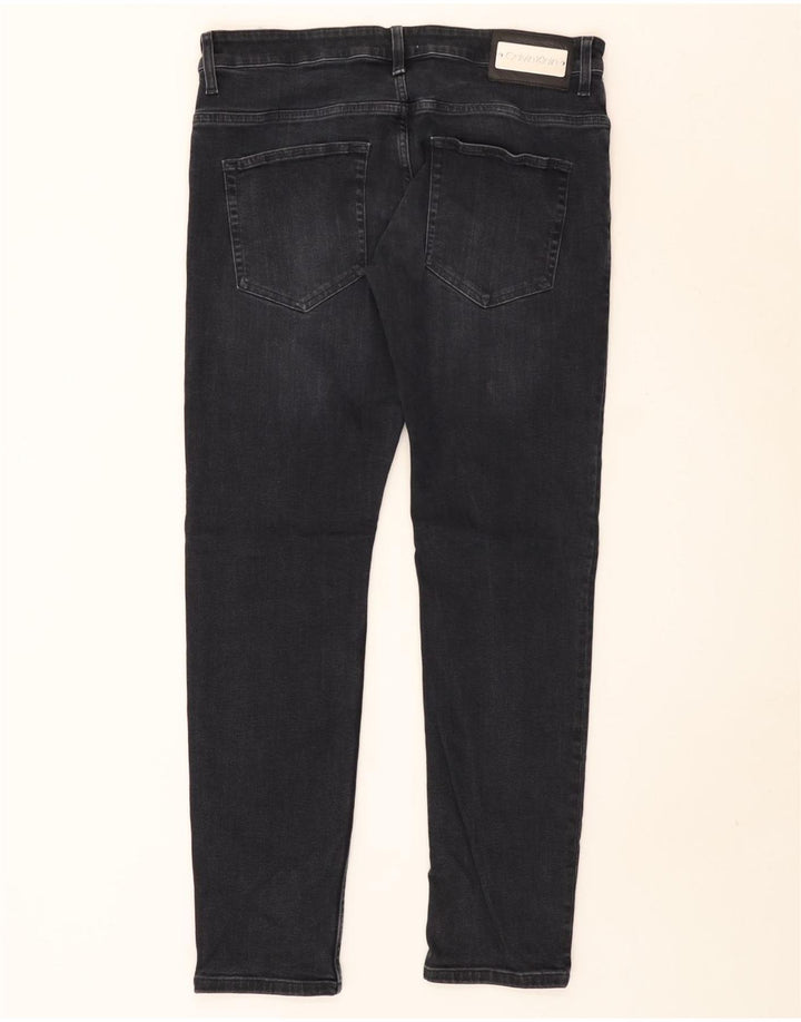 Jeans slim da uomo Calvin Klein W33 L32 cotone nero