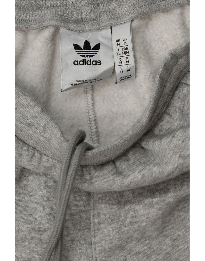 ADIDAS Womens Graphic Tracksuit Trousers Joggers UK 14 Medium  Grey