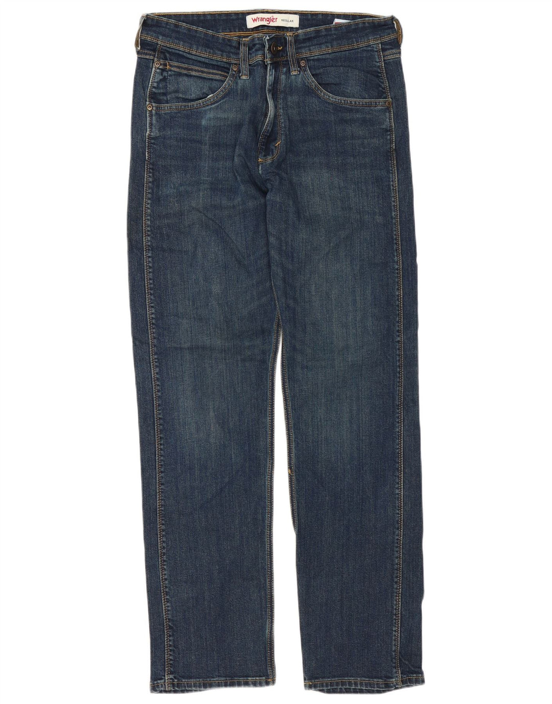 Jeans dritti da uomo Wrangler vestibilità regolare W30 L30 cotone blu
