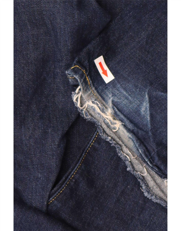 Jeans dritti da uomo Marks & Spencer W42 L31 cotone blu navy