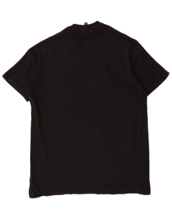 Adidas Mens T-Shirt Top Large Black Cotton