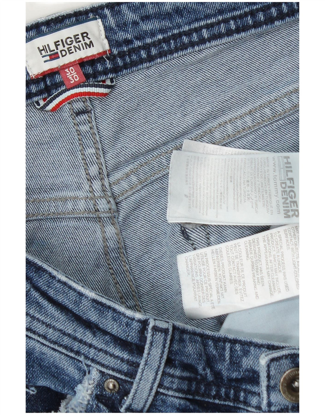 Jeans slim da donna Tommy Hilfiger W30 L25 cotone blu