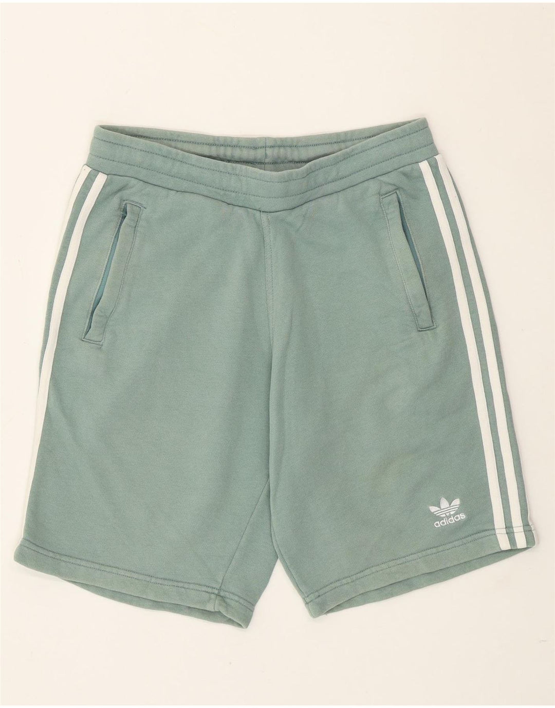Pantaloncini sportivi Adidas da uomo piccoli in cotone verde