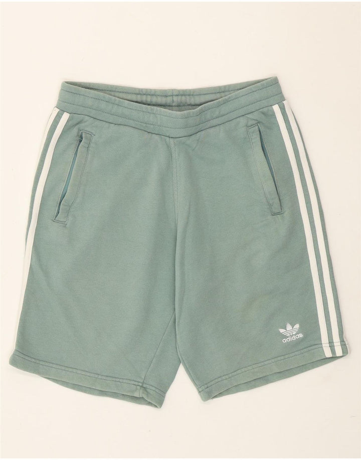 Pantaloncini sportivi Adidas da uomo piccoli in cotone verde