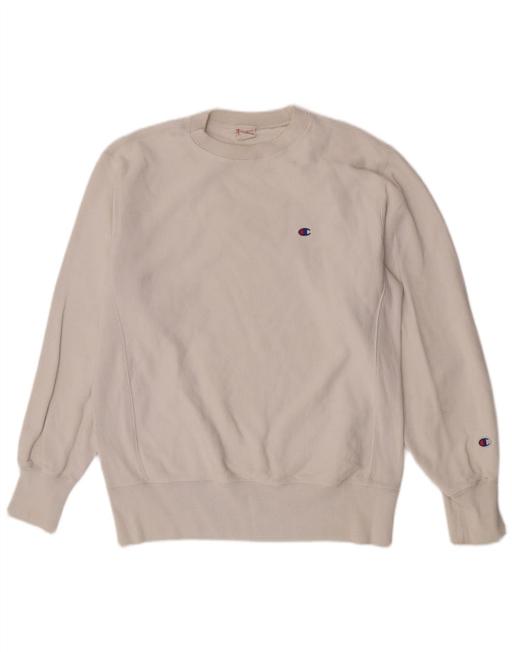 Felpa da donna Champion Jumper UK 20 2XL Cotone bianco