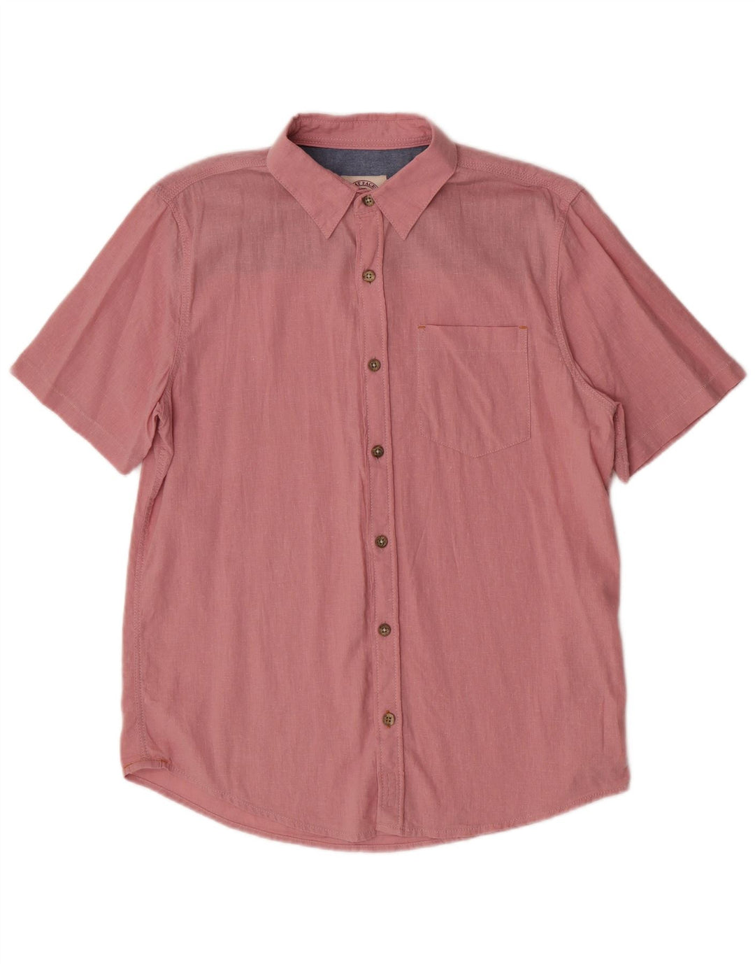 Camicia a maniche corte da uomo Fat Face Lino rosa medio