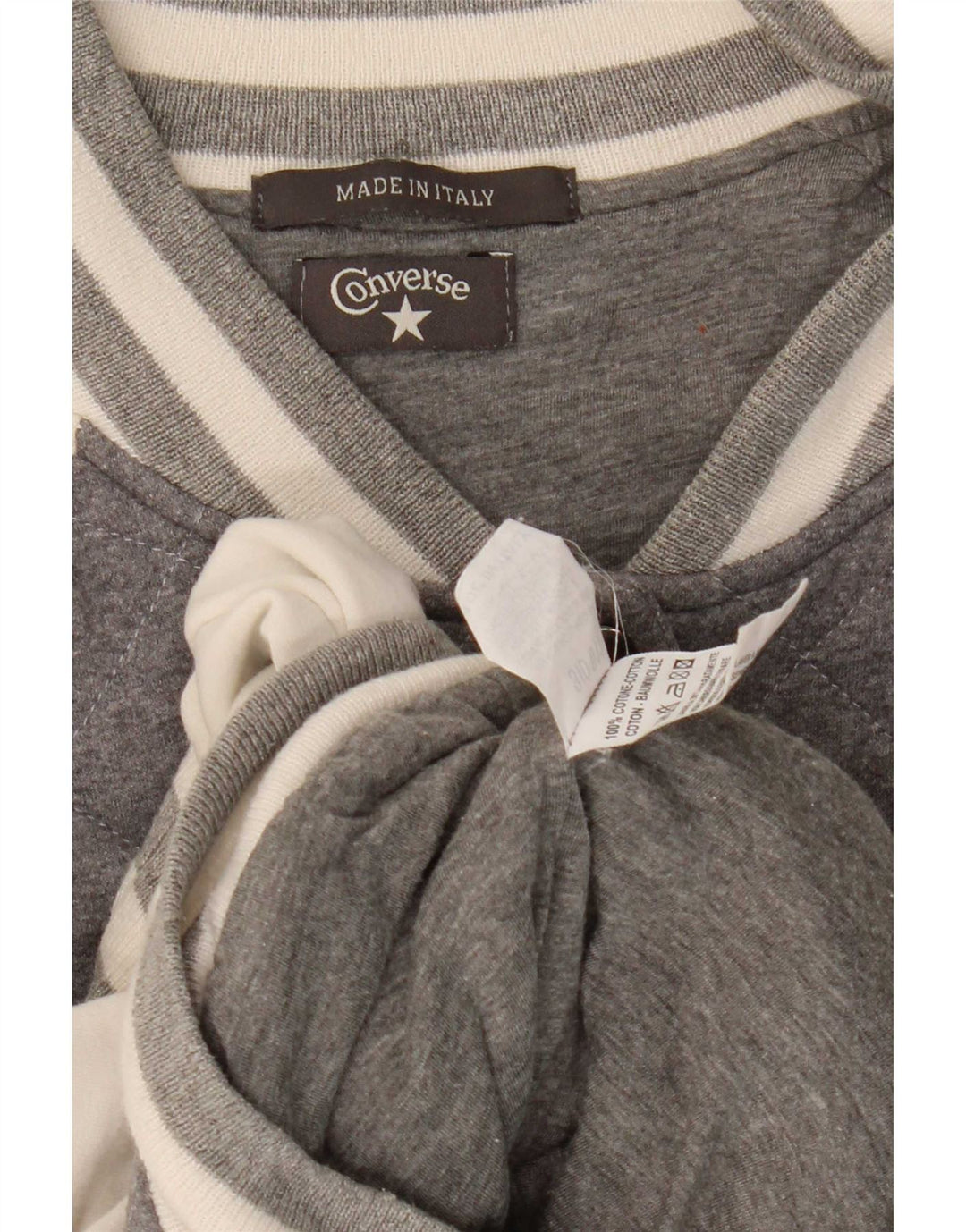 Giacca da ginnastica da donna Converse Varsity Top Jacket UK 14 Colorblock grigio medio