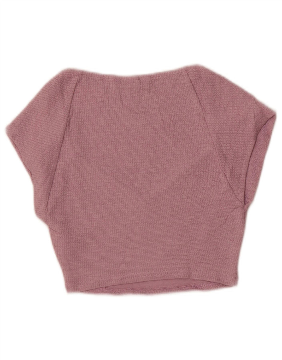 Top corto da donna Zara in camicetta UK 8 piccolo cotone viola