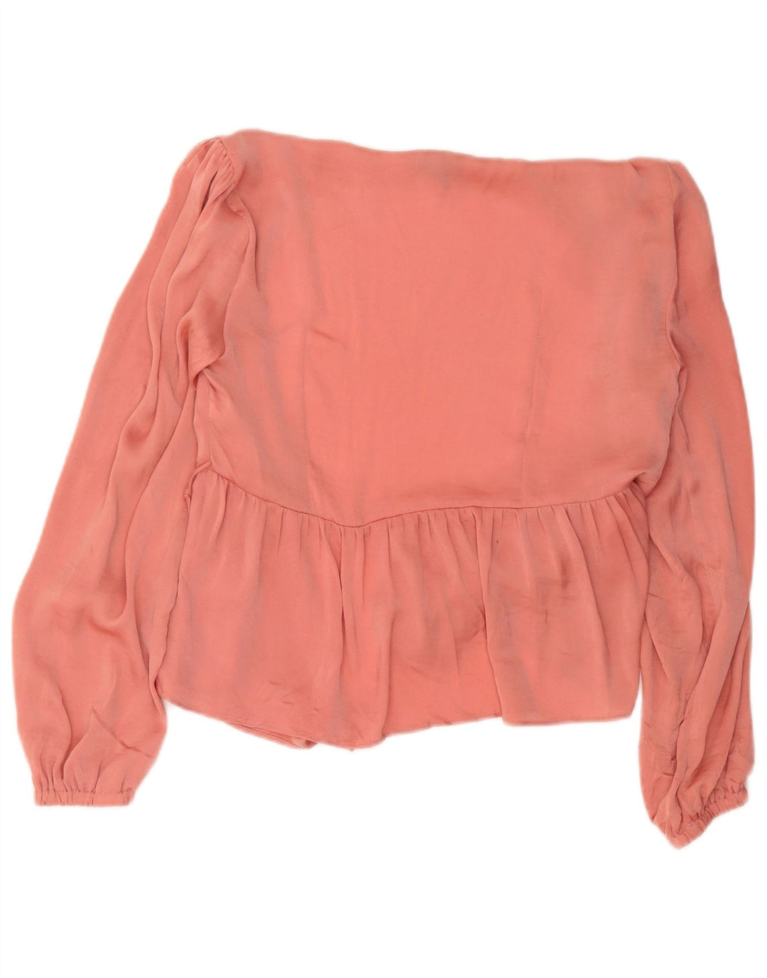 Topshop Camicetta da donna con camicia avvolgente UK 12 Poliestere rosa medio
