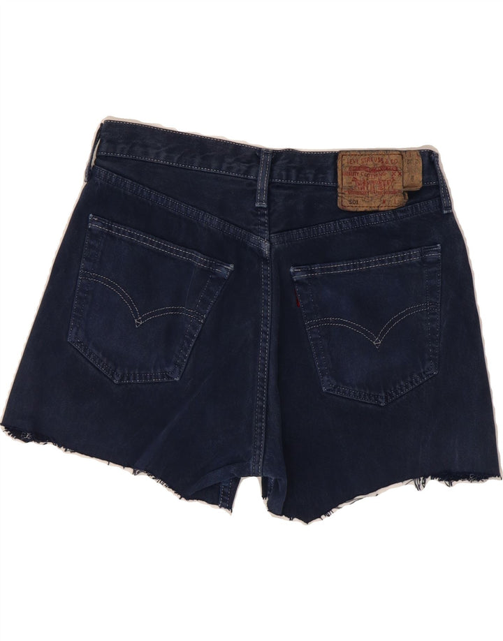 LEVI'S Womens 501 Denim Hot Pants W32 Large Navy Blue Cotton Vintage Levi's and Second-Hand Levi's from Messina Hembry 