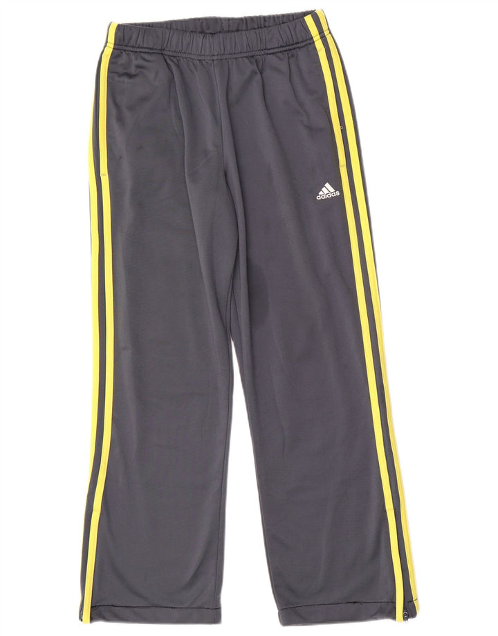 Pantaloni della tuta da ragazzo ADIDAS 15-16 anni in poliestere grigio