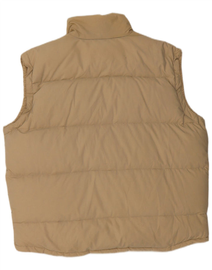 Gilet imbottito da uomo Asics UK 42 XL Poliestere beige