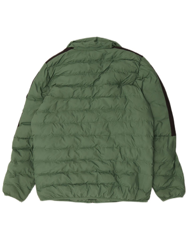 Giacca imbottita da uomo Puma UK 38 Poliestere color block verde medio
