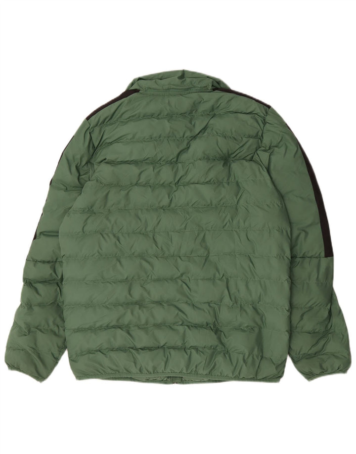 Giacca imbottita da uomo Puma UK 38 Poliestere color block verde medio