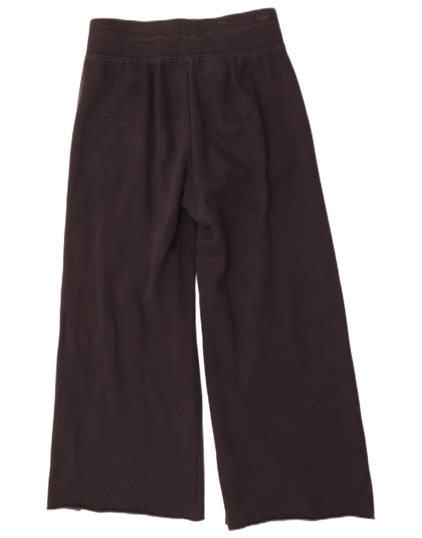 Pantaloni da tuta da donna Nike a gamba larga UK 10 piccoli in cotone nero