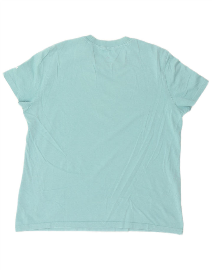 T-shirt grafica da donna ADIDAS Top UK 20/22 XL cotone blu