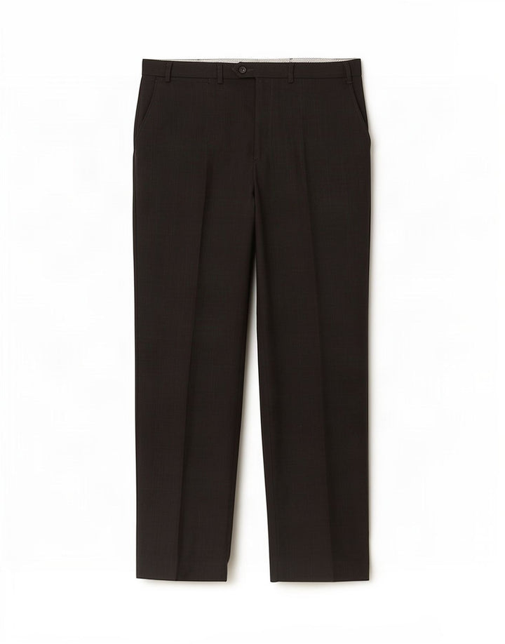 Pantaloni da abito dritti da uomo Marks & Spencer W40 L33 poliestere nero