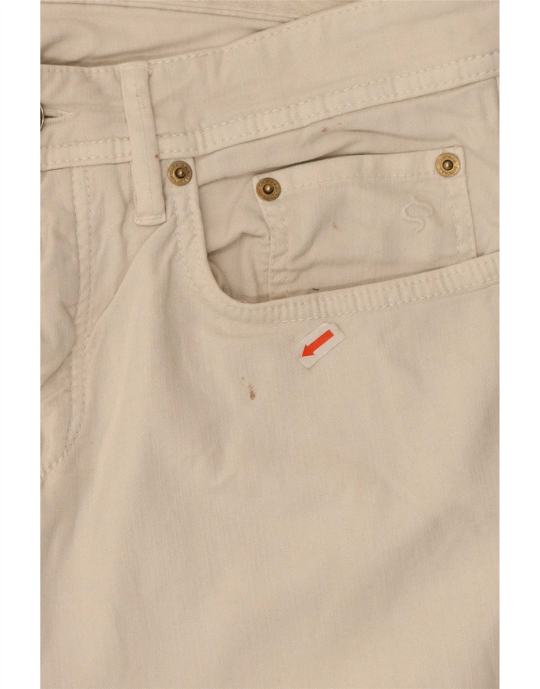 Jeans Slim Donna SIVIGLIA W33 L33 Cotone Bianco