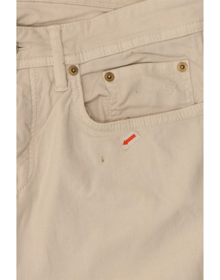 Jeans Slim Donna SIVIGLIA W33 L33 Cotone Bianco