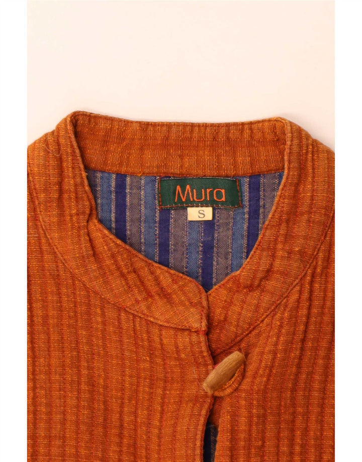 Giubbotto bomber da donna vintage UK 10 piccolo arancione