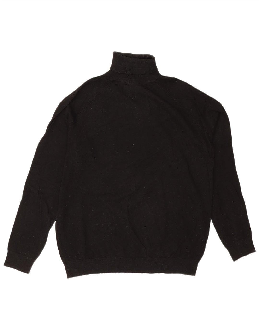 Maglione Zara da uomo con collo alto e viscosa nera media
