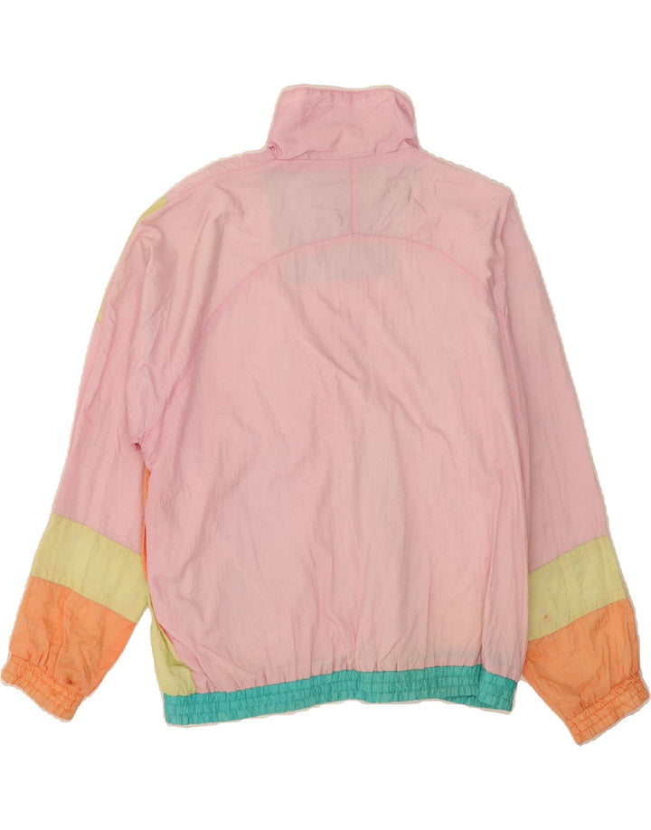 Tuta intera oversize da donna VINTAGE UK 14 Colorblock rosa medio