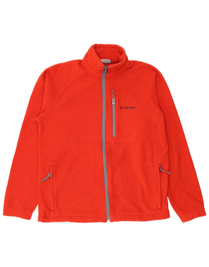 Giacca in pile da uomo Columbia UK 36 Small Rosso Poliestere