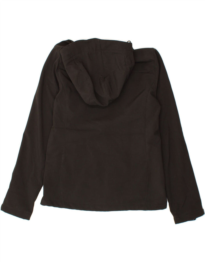 MOUNTAIN WAREHOUSE Womens Hooded Windbreaker Jacket UK 12 Medium Black Vintage Mountain Warehouse and Second-Hand Mountain Warehouse from Messina Hembry 