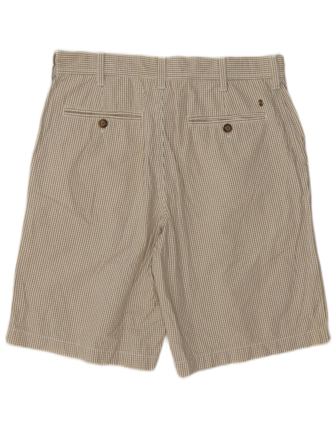 Pantaloncini chino da uomo IZOD W32 in cotone a quadretti beige medio