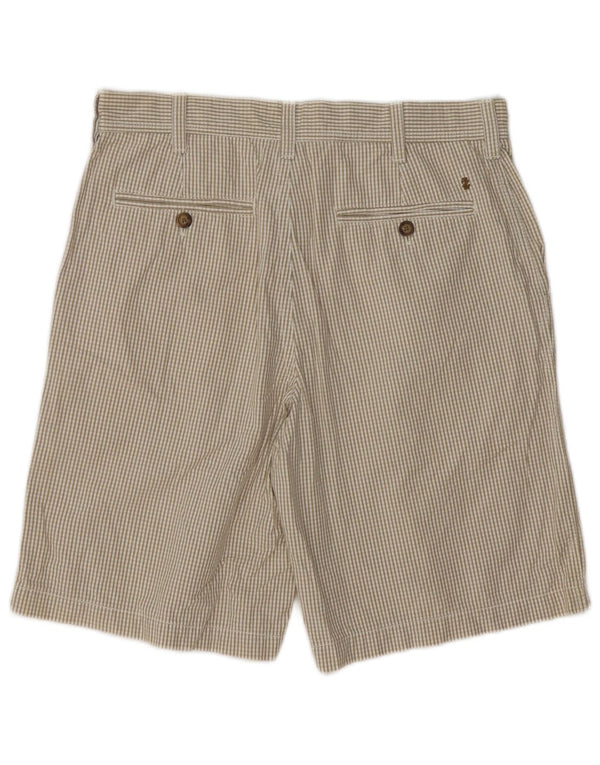 Pantaloncini chino da uomo IZOD W32 in cotone a quadretti beige medio