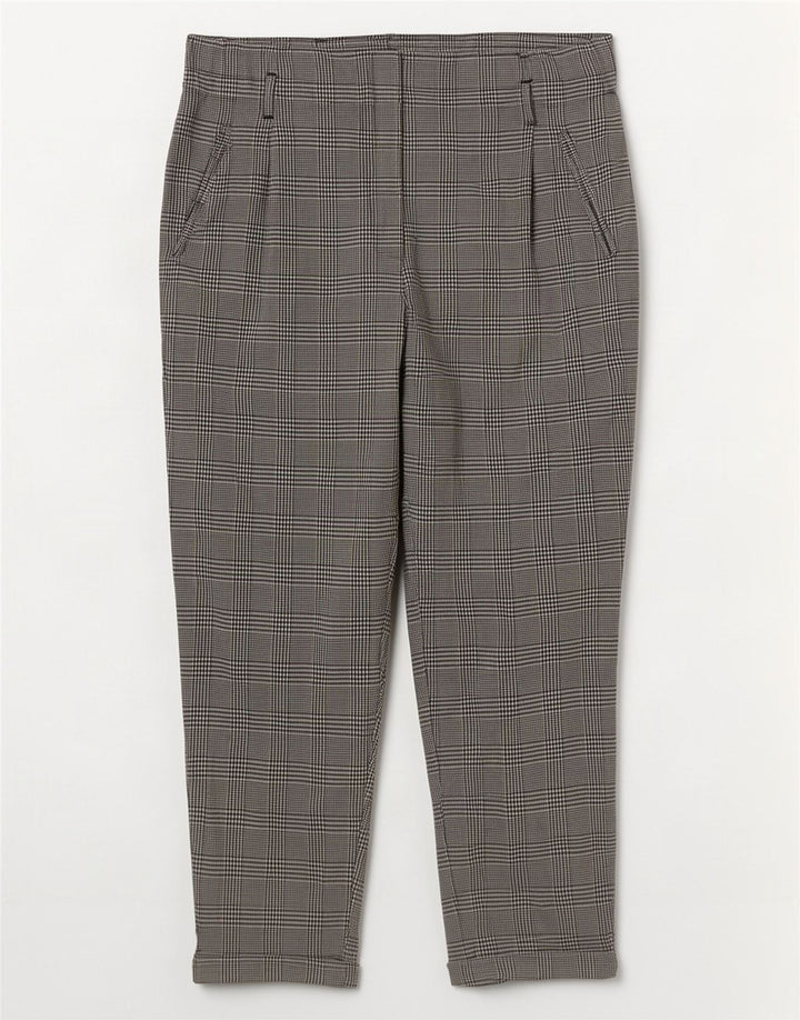 Pantaloni corti Zara Trafaluc da donna grandi W30 L26 pied de poule grigi