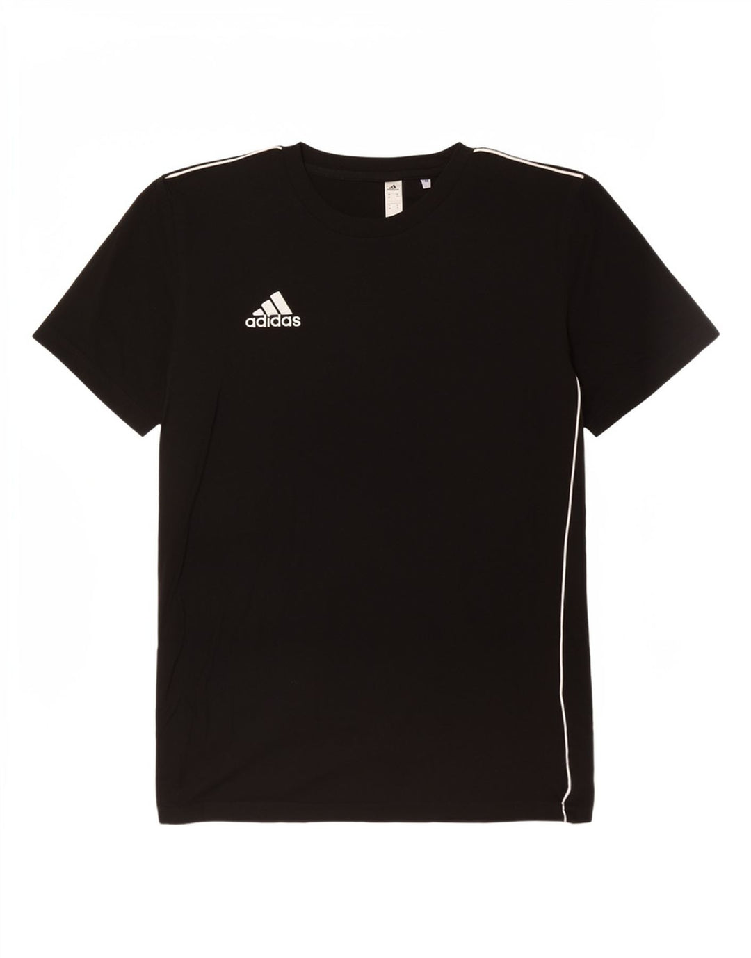 T-shirt Adidas da uomo Top media in cotone nero