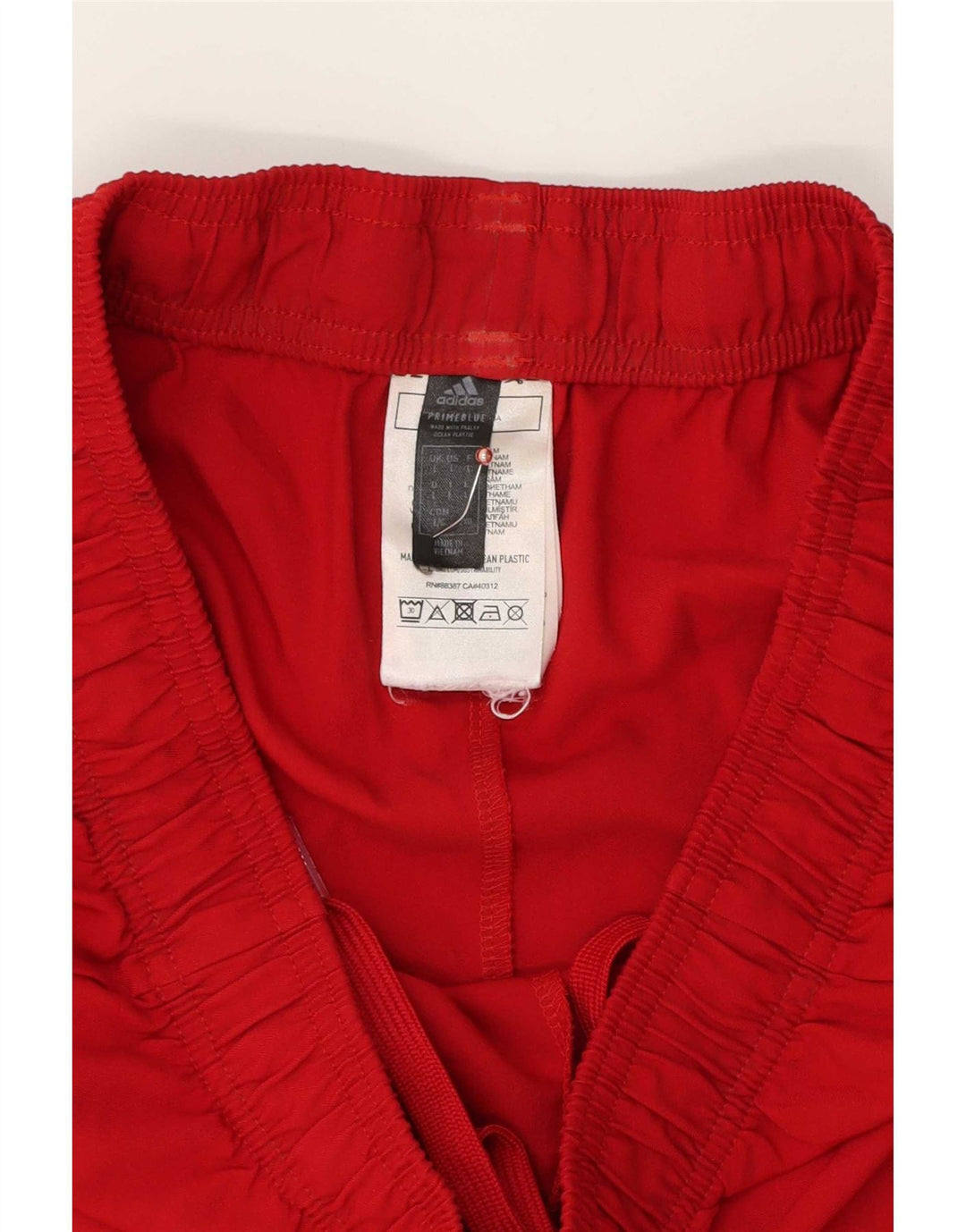 Pantaloncini sportivi Adidas da uomo Prime blu, grandi, in poliestere rosso