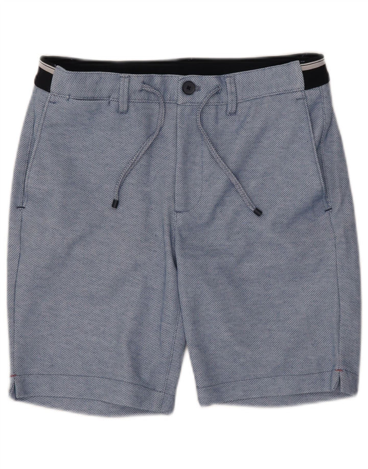 Pantaloncini chino da uomo Zara piccoli W30 poliestere blu