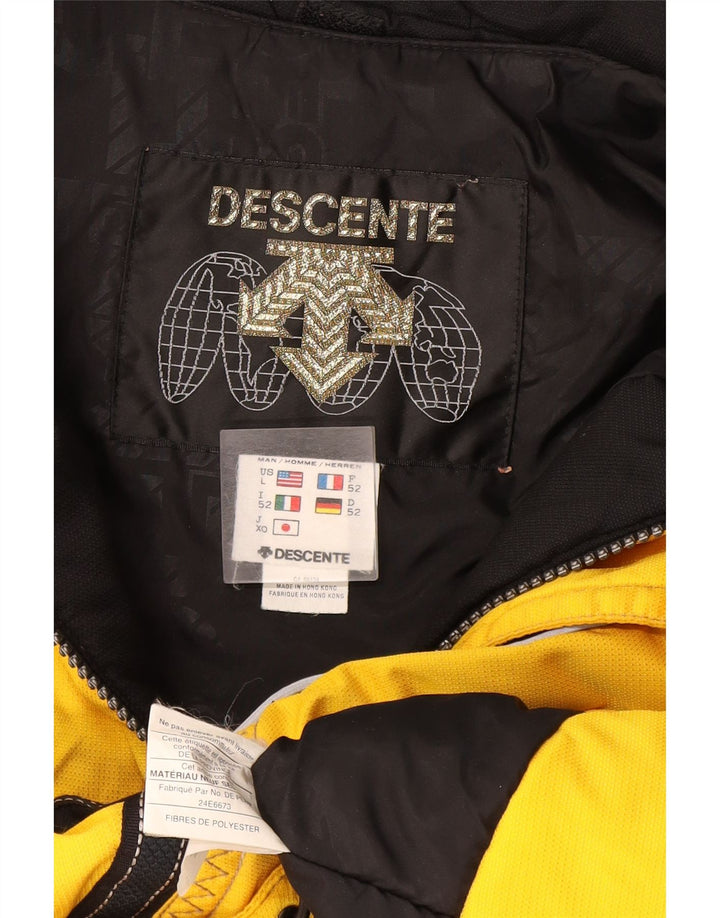 Giacca da sci da uomo Descente IT 52 Large Giallo Colourblock Poliestere