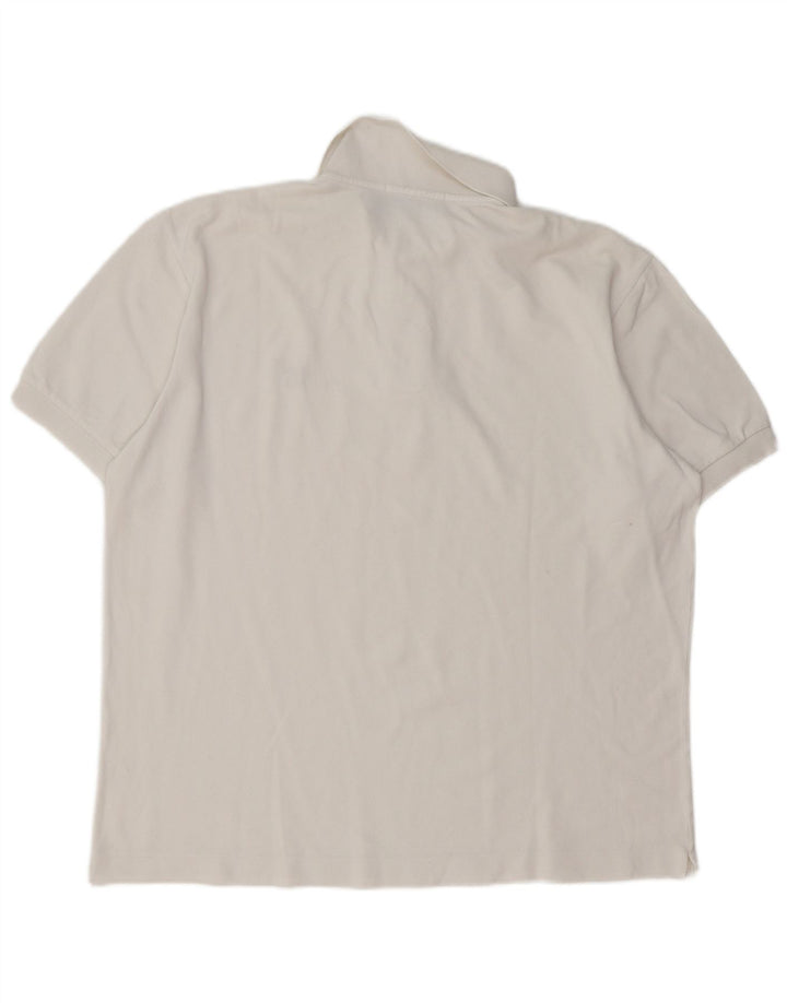 Polo da uomo Henry Cottons grande in cotone bianco