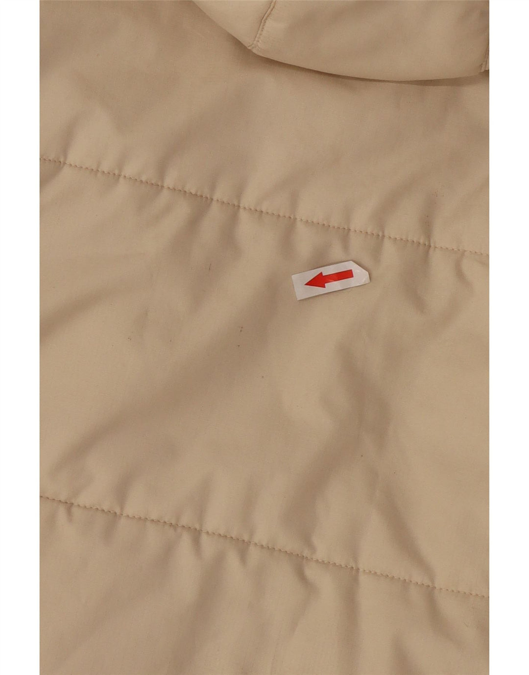 Cappotto imbottito con cappuccio da donna Jack Wolfskin UK 12/14 medio bianco sporco